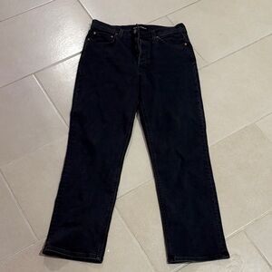 Aritzia Denim Forum The Arlo High Rise Straight Jeans 28L Size 28 faded black